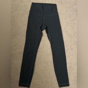 Wunder train high rise tight 25” 
Heathered graphite grey 
Size 4